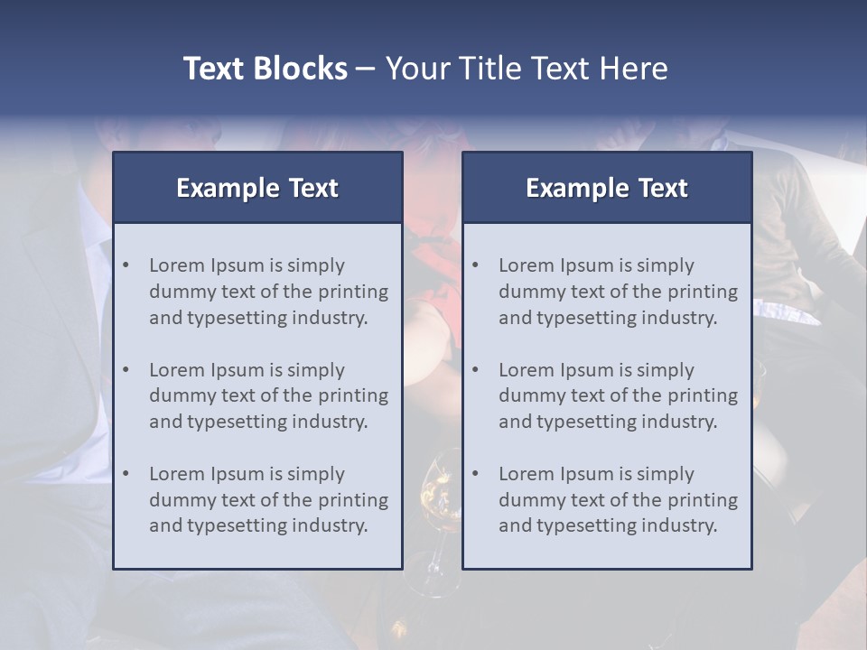 A Group Of People Sitting Around A Table PowerPoint Template