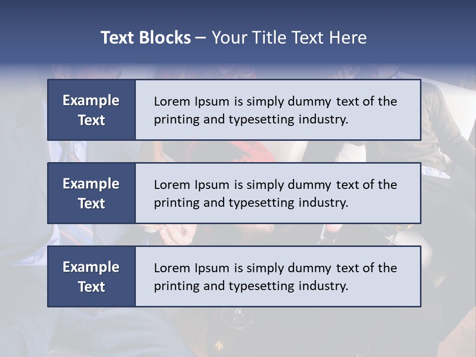 A Group Of People Sitting Around A Table PowerPoint Template