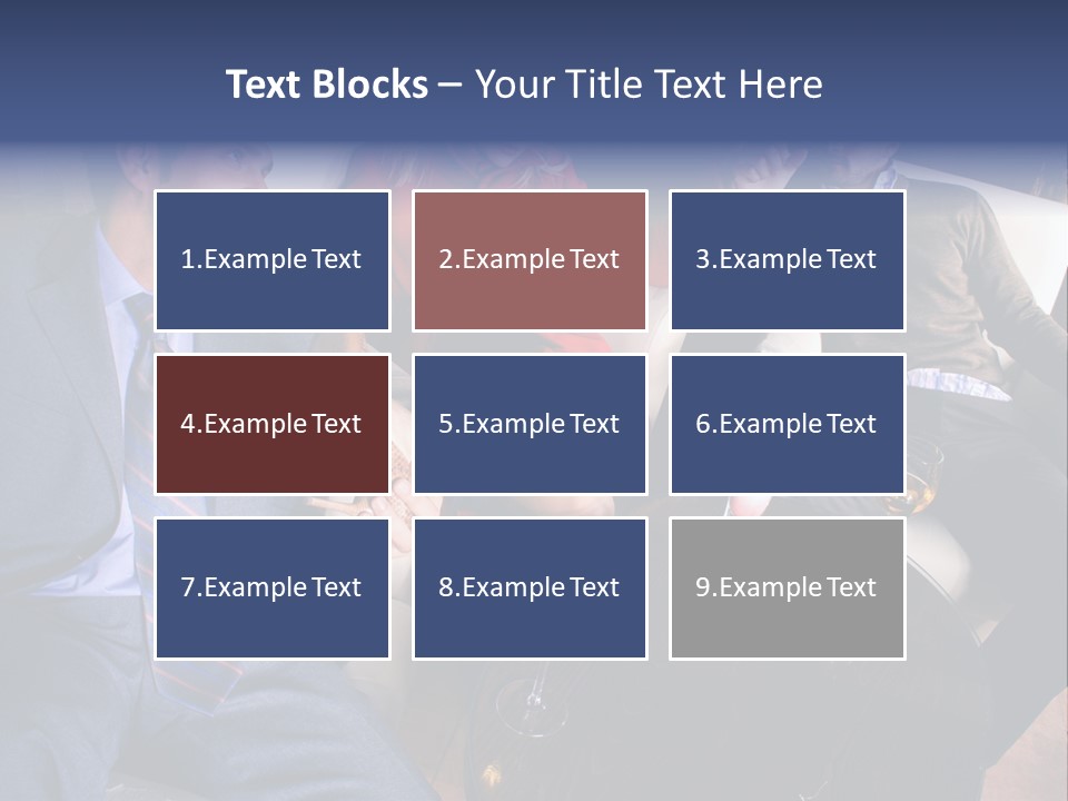 A Group Of People Sitting Around A Table PowerPoint Template