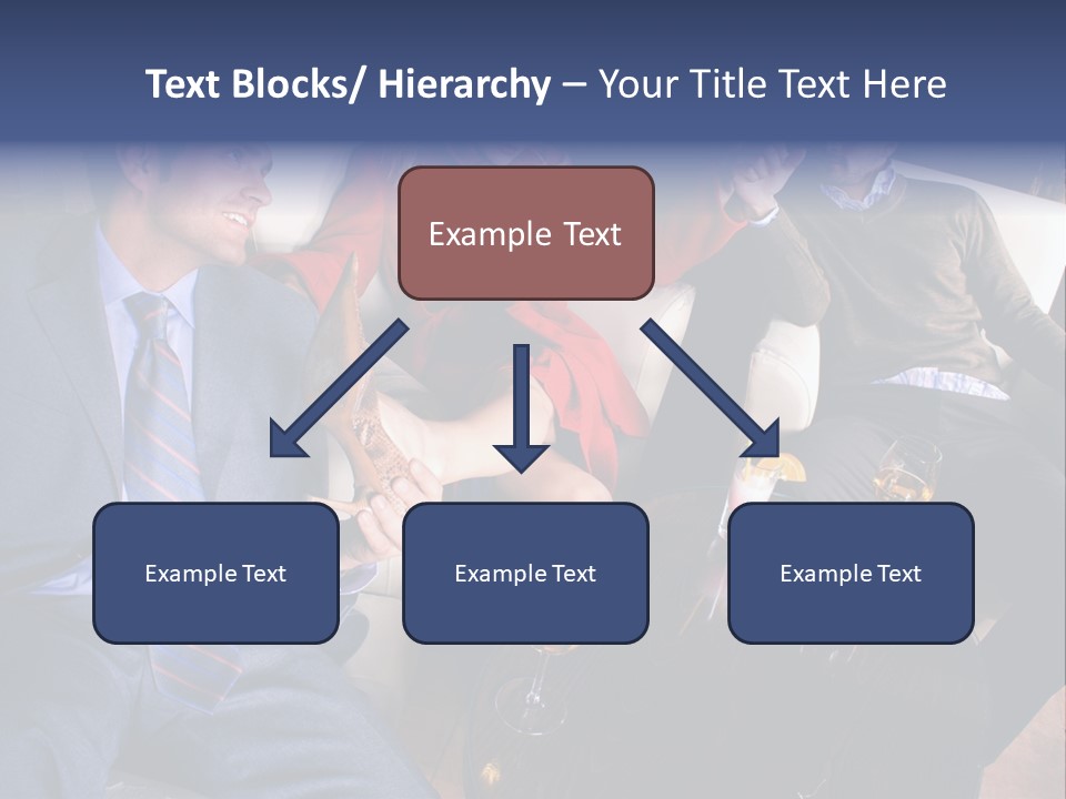 A Group Of People Sitting Around A Table PowerPoint Template