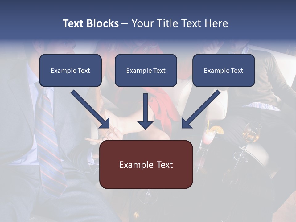 A Group Of People Sitting Around A Table PowerPoint Template