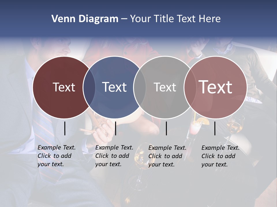 A Group Of People Sitting Around A Table PowerPoint Template