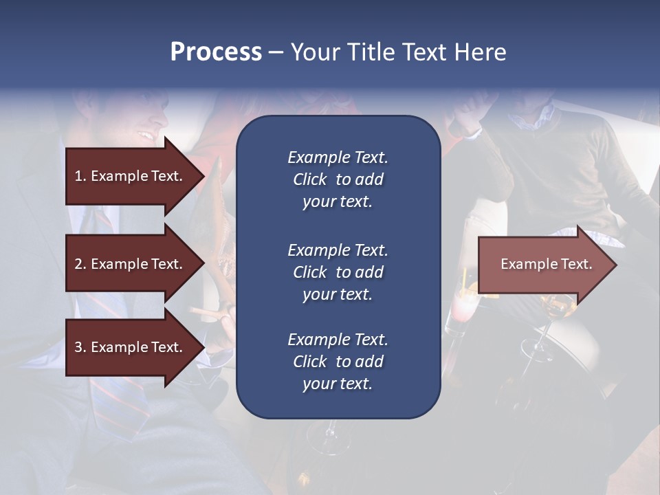 A Group Of People Sitting Around A Table PowerPoint Template