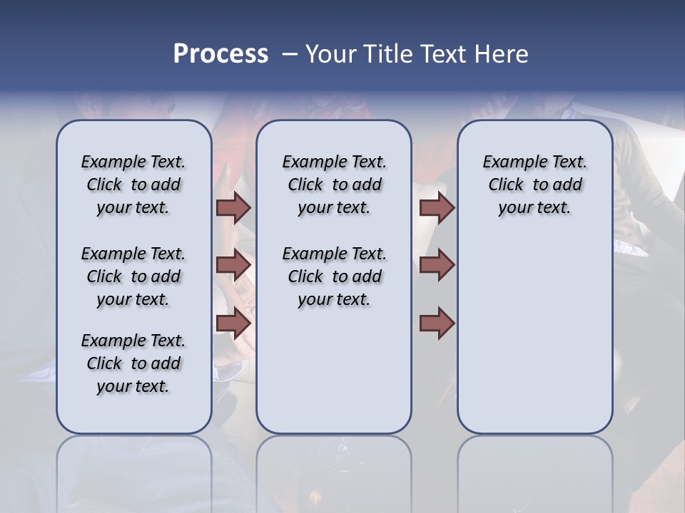 A Group Of People Sitting Around A Table PowerPoint Template