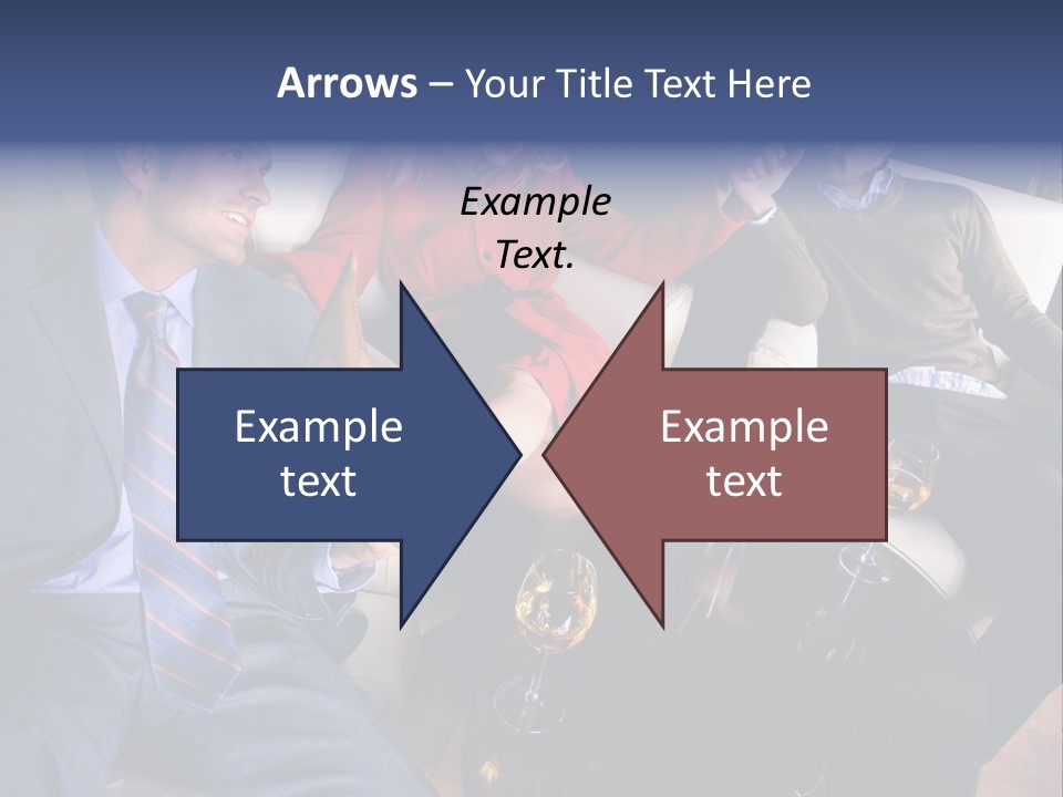 A Group Of People Sitting Around A Table PowerPoint Template