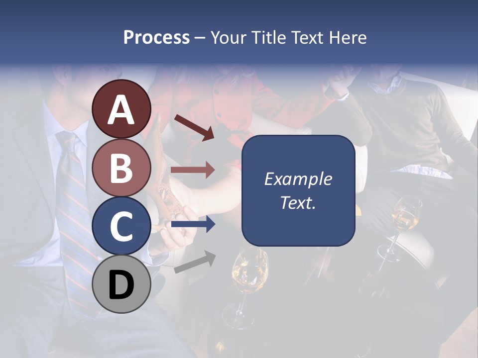A Group Of People Sitting Around A Table PowerPoint Template