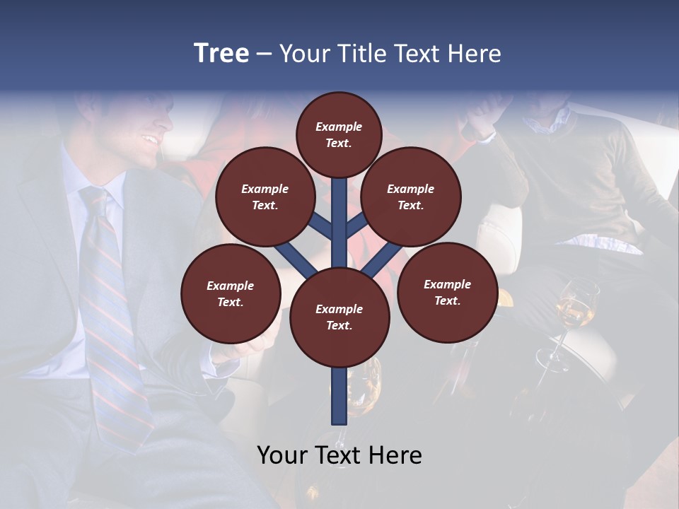 A Group Of People Sitting Around A Table PowerPoint Template