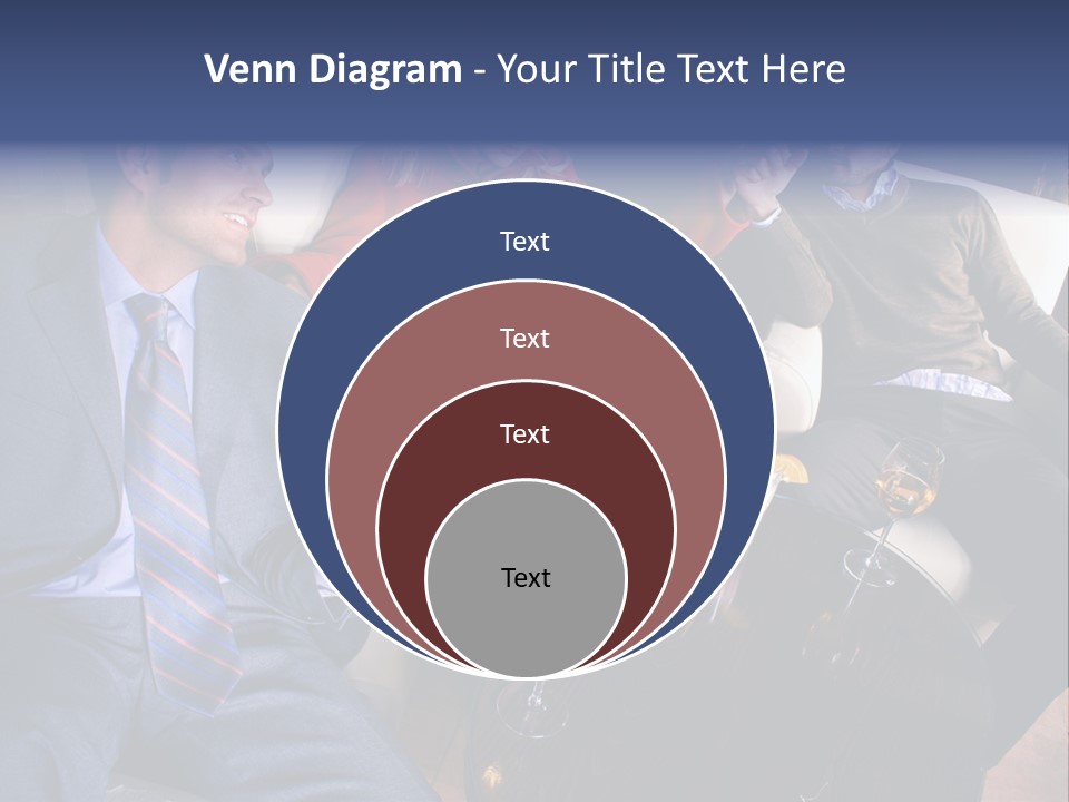 A Group Of People Sitting Around A Table PowerPoint Template