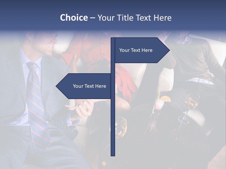 A Group Of People Sitting Around A Table PowerPoint Template