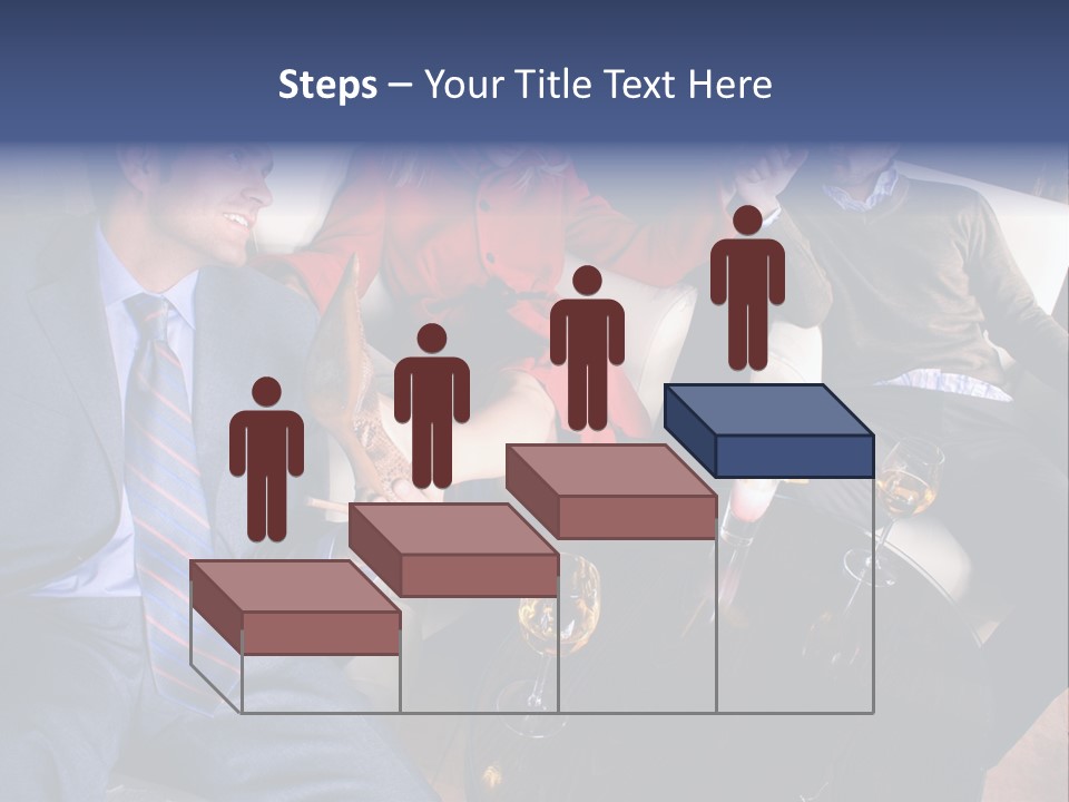 A Group Of People Sitting Around A Table PowerPoint Template