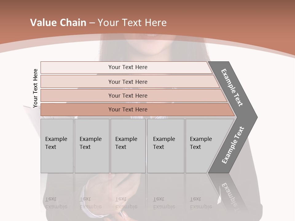 A Woman In A Business Suit Holding A Folder PowerPoint Template