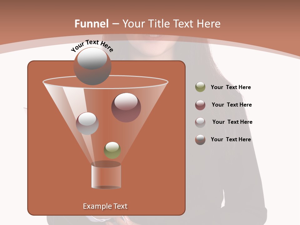 A Woman In A Business Suit Holding A Folder PowerPoint Template