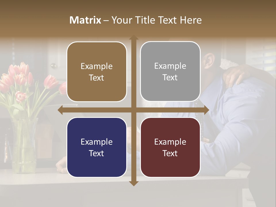 A Man And Woman Looking At A Laptop Screen PowerPoint Template