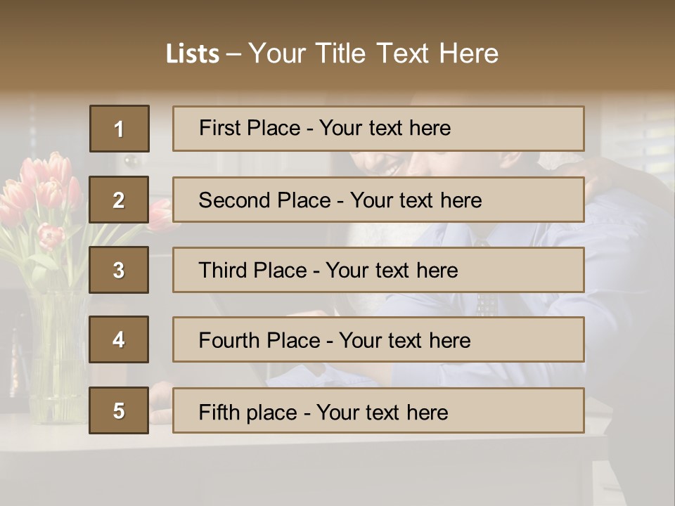 A Man And Woman Looking At A Laptop Screen PowerPoint Template