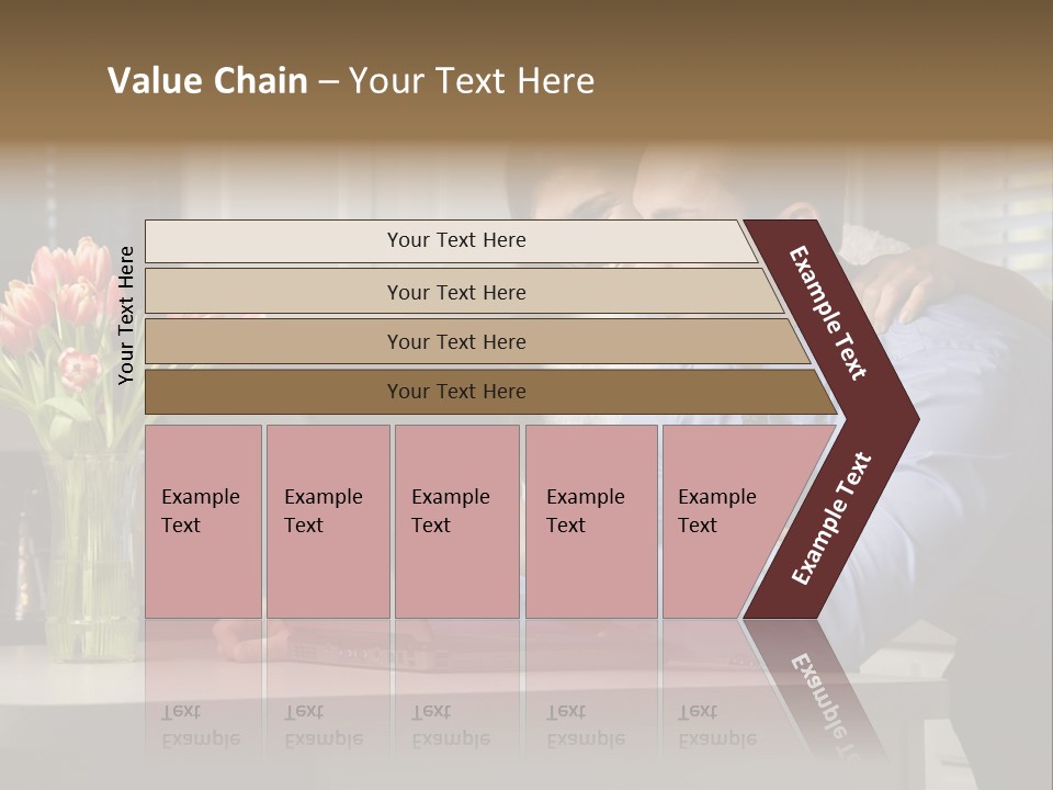 A Man And Woman Looking At A Laptop Screen PowerPoint Template