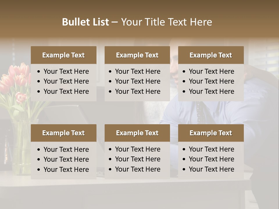 A Man And Woman Looking At A Laptop Screen PowerPoint Template