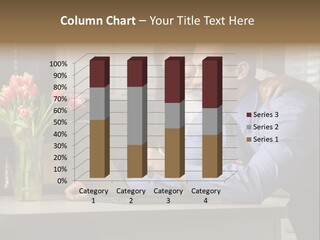 A Man And Woman Looking At A Laptop Screen PowerPoint Template