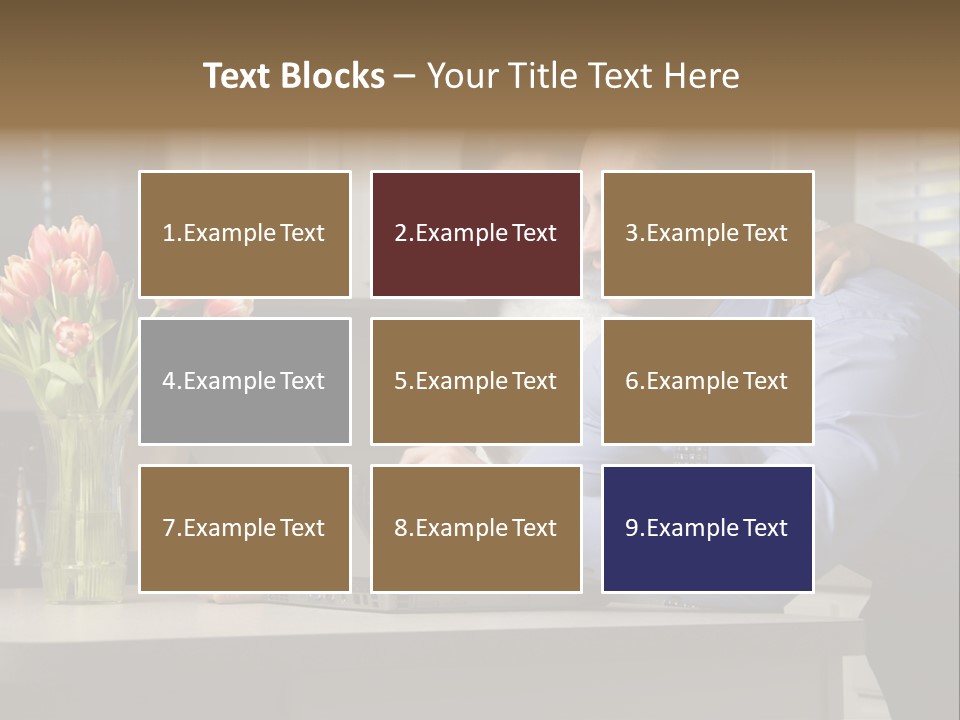 A Man And Woman Looking At A Laptop Screen PowerPoint Template