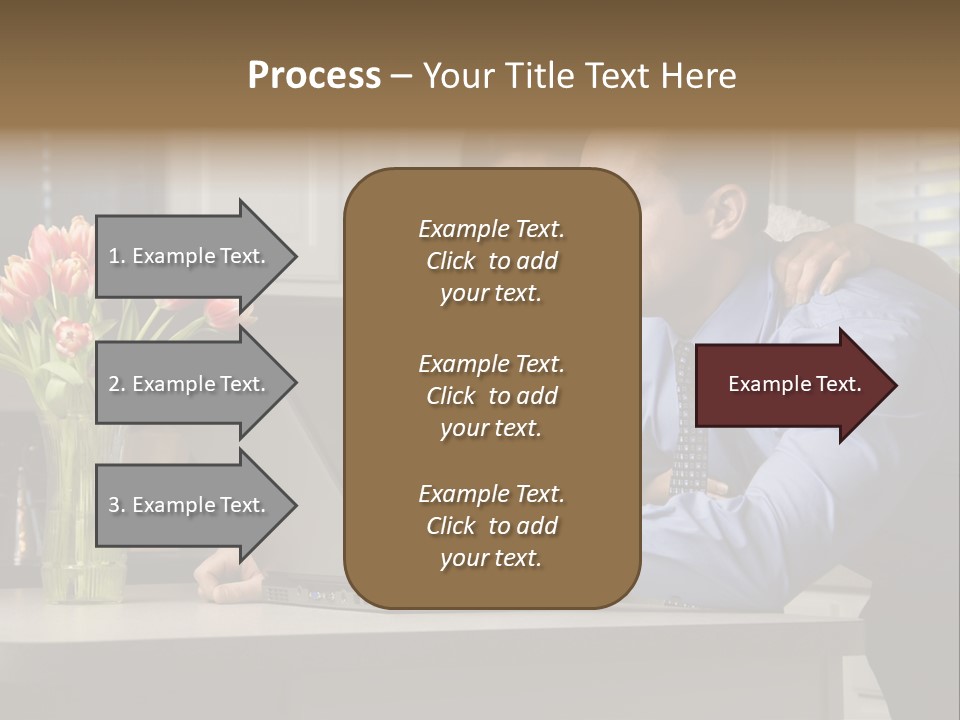 A Man And Woman Looking At A Laptop Screen PowerPoint Template