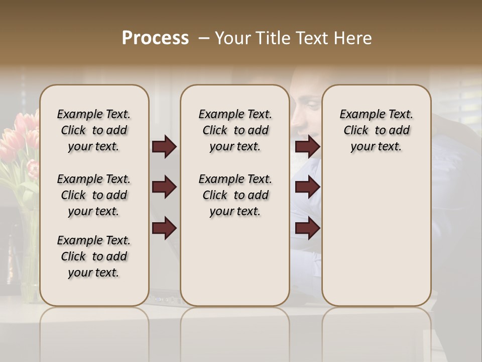 A Man And Woman Looking At A Laptop Screen PowerPoint Template