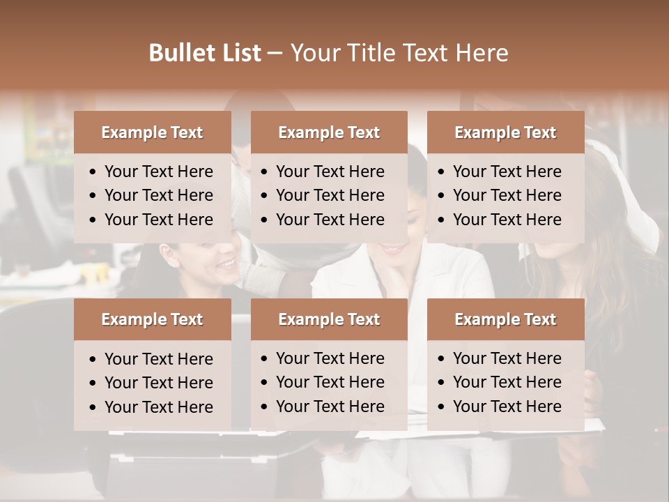 A Group Of People Looking At A Laptop PowerPoint Template