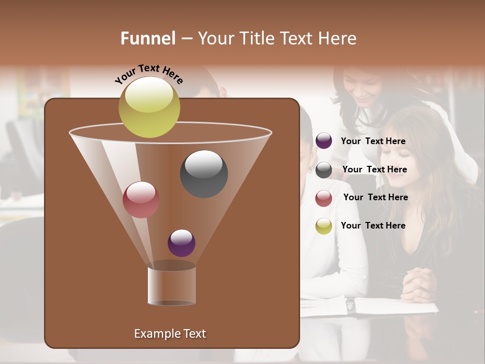 A Group Of People Looking At A Laptop PowerPoint Template