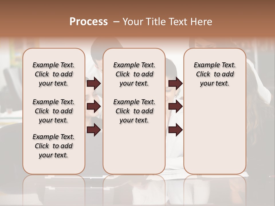A Group Of People Looking At A Laptop PowerPoint Template