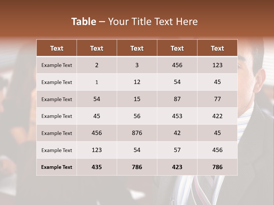 A Man In A Suit And Tie Standing In Front Of A Group Of People PowerPoint Template
