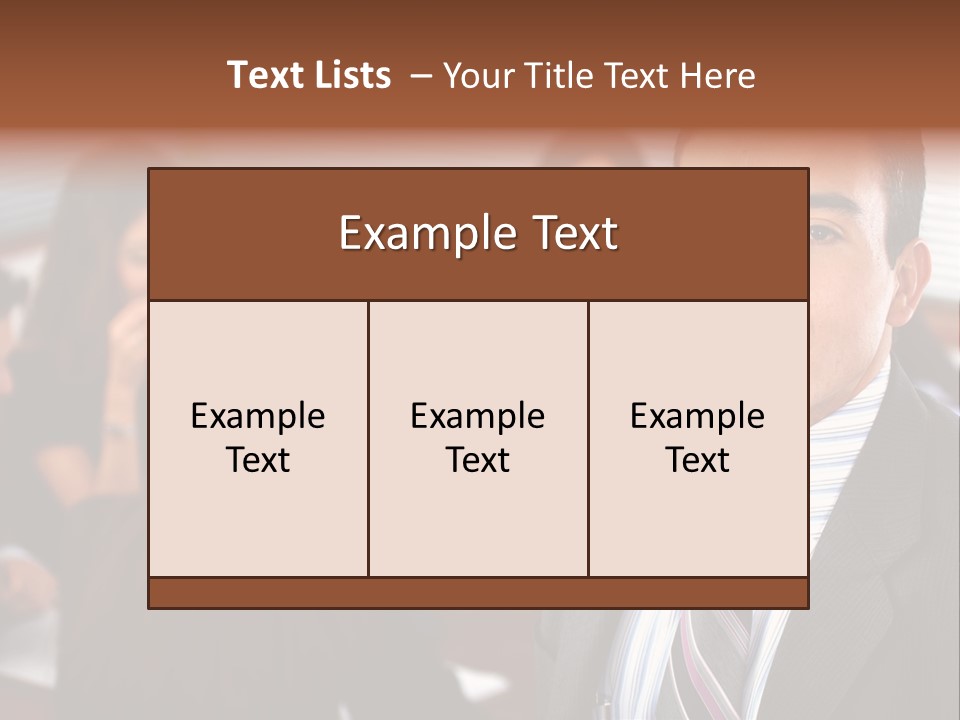 A Man In A Suit And Tie Standing In Front Of A Group Of People PowerPoint Template