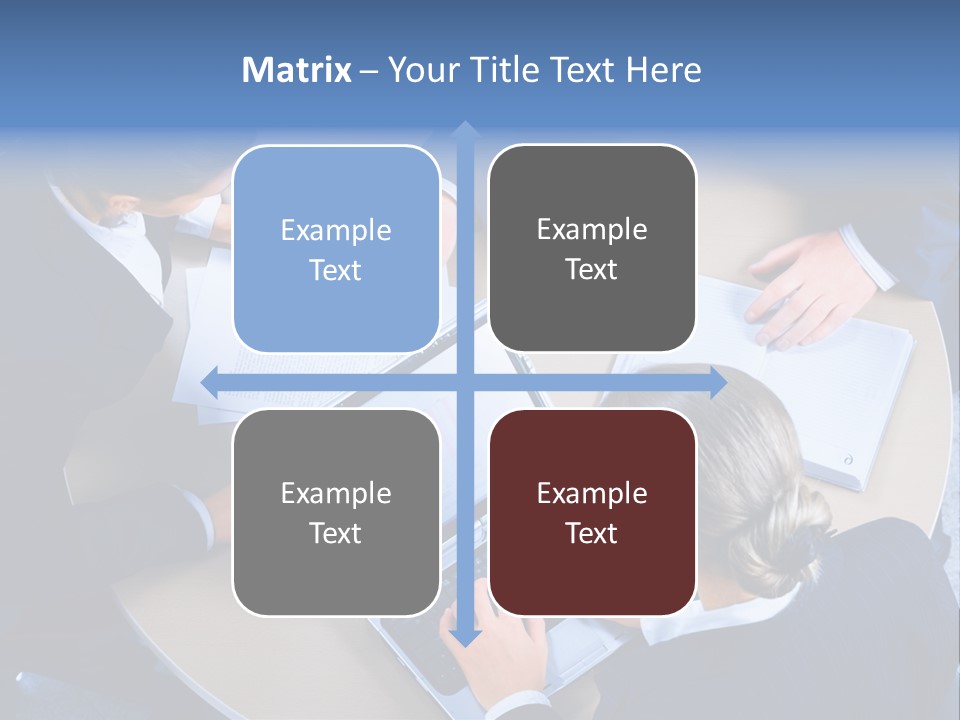 A Group Of People Sitting Around A Table Working On Laptops PowerPoint Template