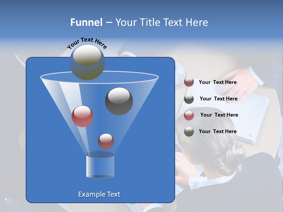 A Group Of People Sitting Around A Table Working On Laptops PowerPoint Template