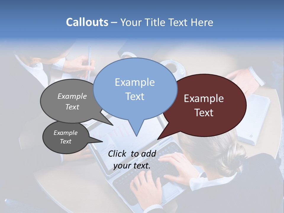 A Group Of People Sitting Around A Table Working On Laptops PowerPoint Template