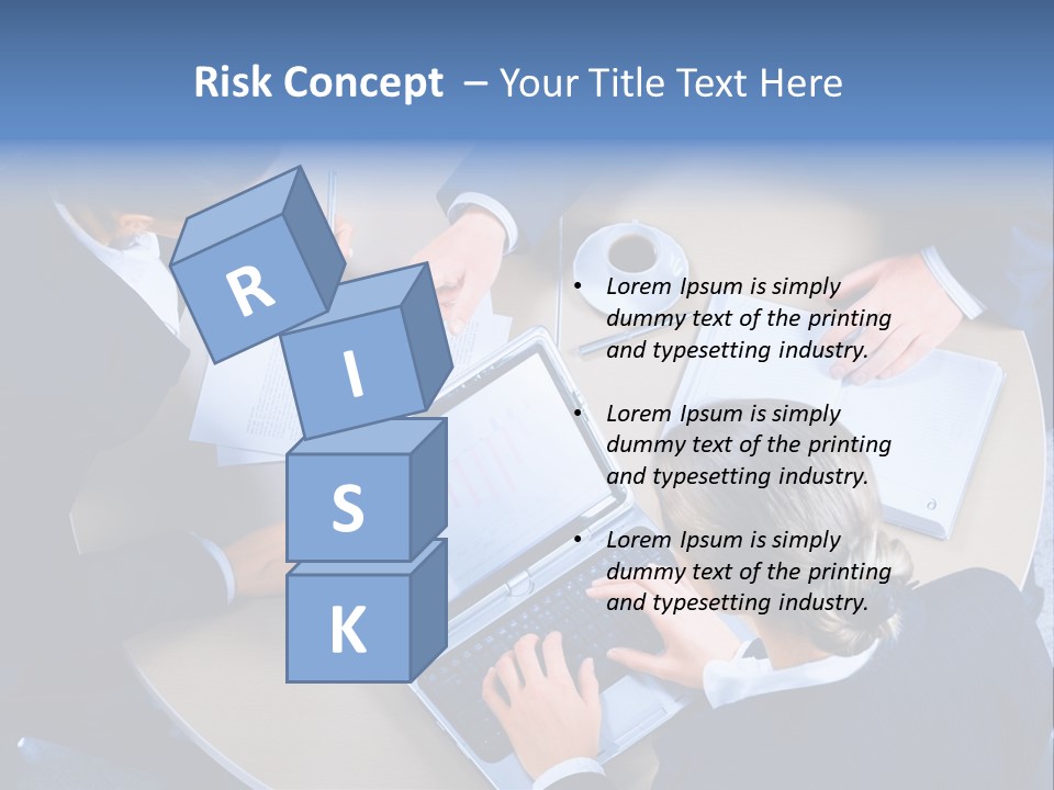 A Group Of People Sitting Around A Table Working On Laptops PowerPoint Template