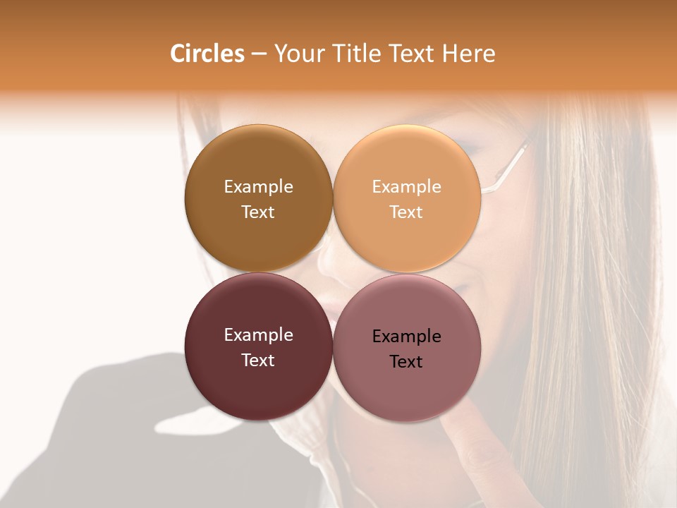 A Woman With Glasses Is Smiling For The Camera PowerPoint Template