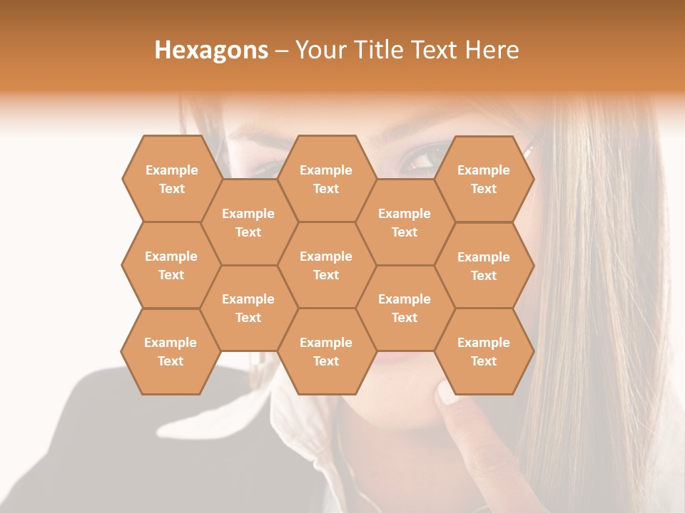 A Woman With Glasses Is Smiling For The Camera PowerPoint Template