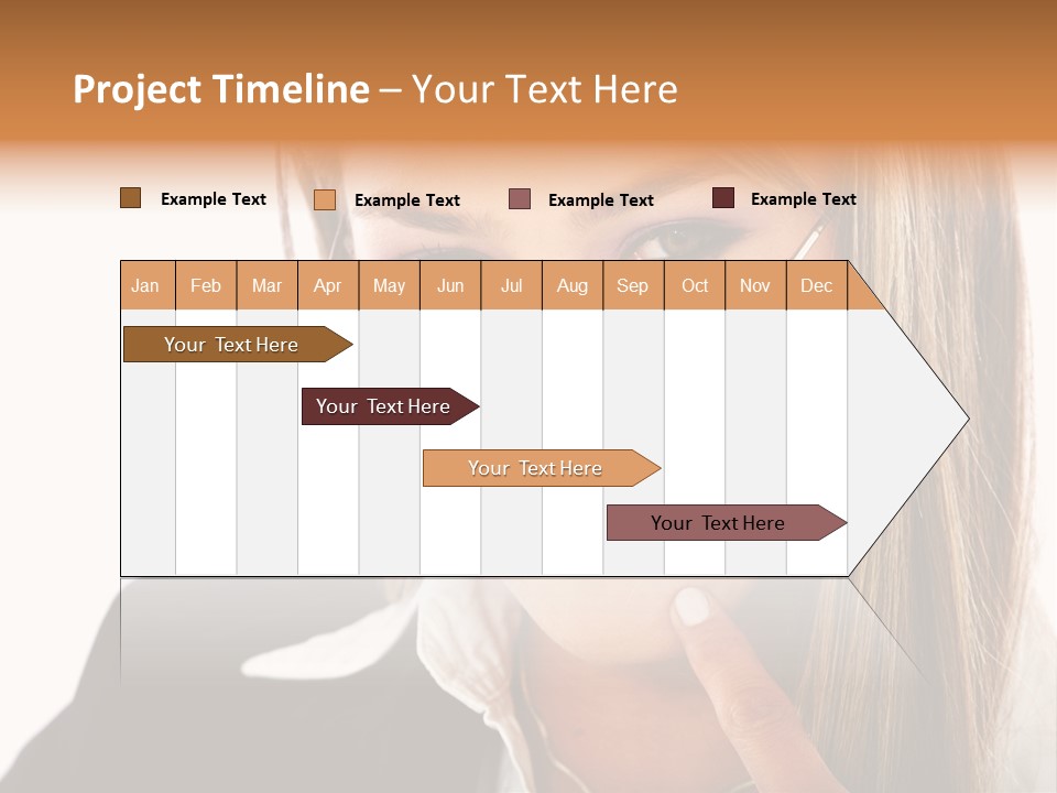 A Woman With Glasses Is Smiling For The Camera PowerPoint Template