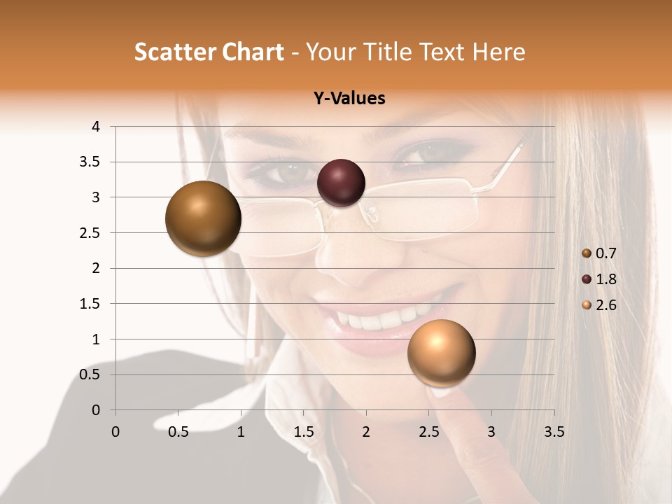 A Woman With Glasses Is Smiling For The Camera PowerPoint Template