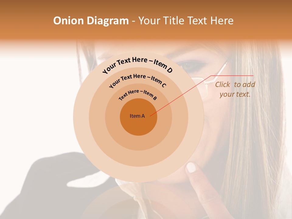 A Woman With Glasses Is Smiling For The Camera PowerPoint Template