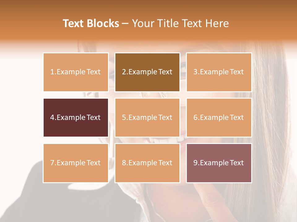 A Woman With Glasses Is Smiling For The Camera PowerPoint Template