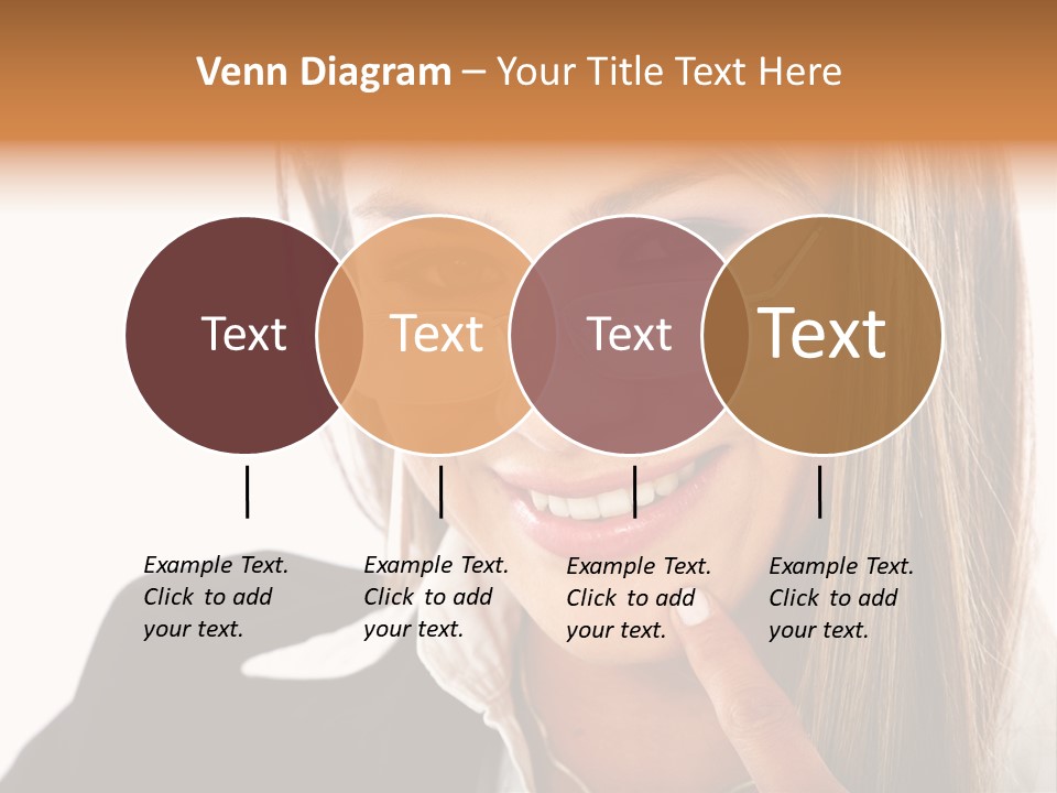 A Woman With Glasses Is Smiling For The Camera PowerPoint Template