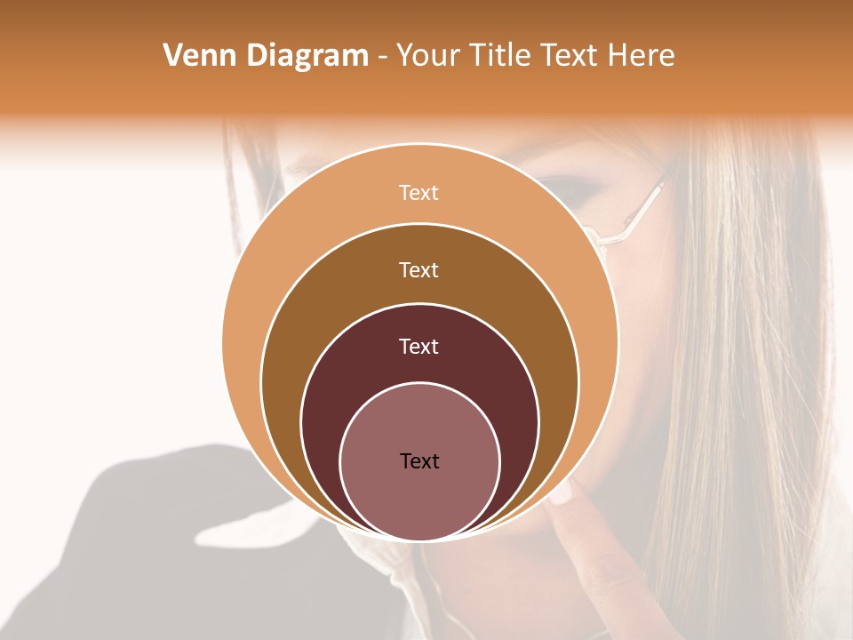 A Woman With Glasses Is Smiling For The Camera PowerPoint Template