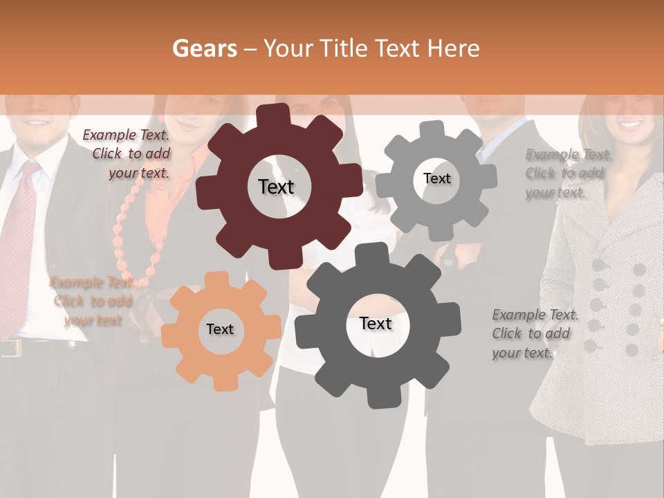 A Group Of People Standing Next To Each Other PowerPoint Template