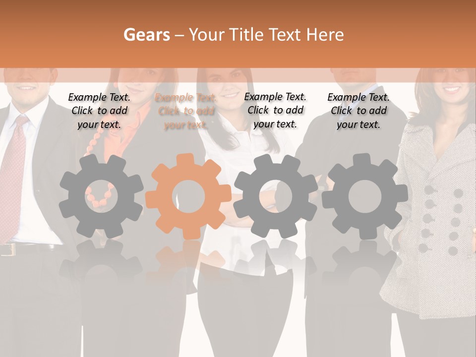 A Group Of People Standing Next To Each Other PowerPoint Template