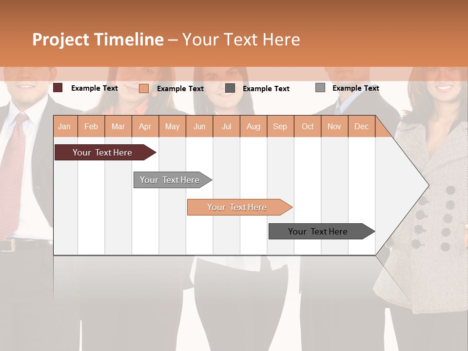 A Group Of People Standing Next To Each Other PowerPoint Template