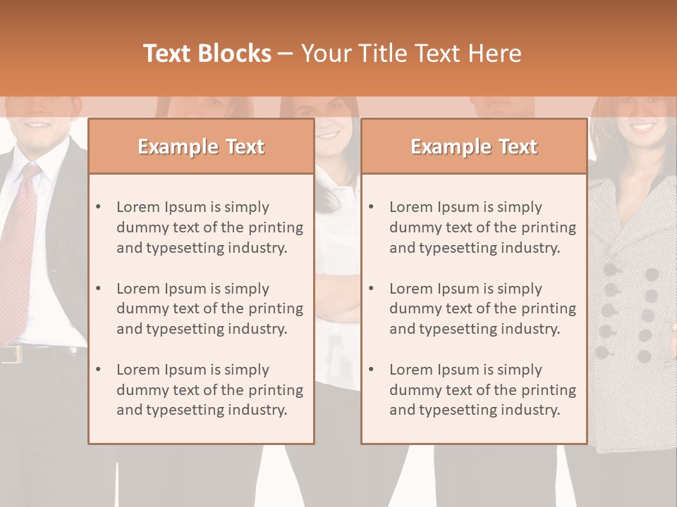 A Group Of People Standing Next To Each Other PowerPoint Template