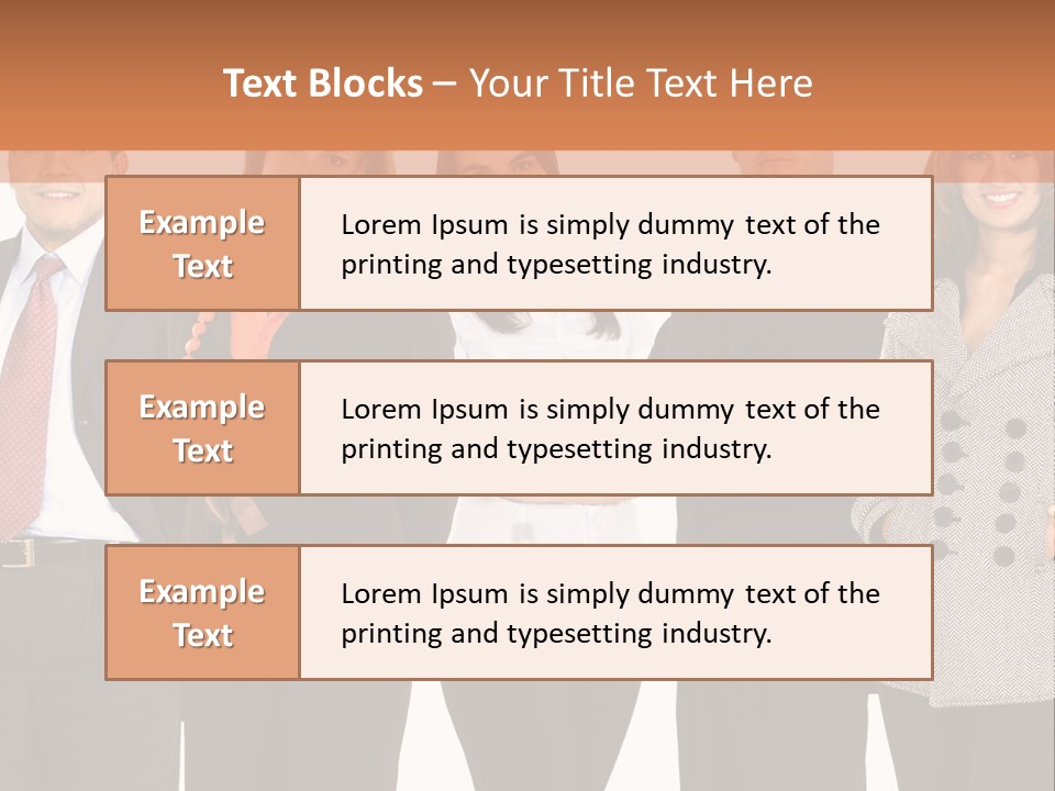 A Group Of People Standing Next To Each Other PowerPoint Template