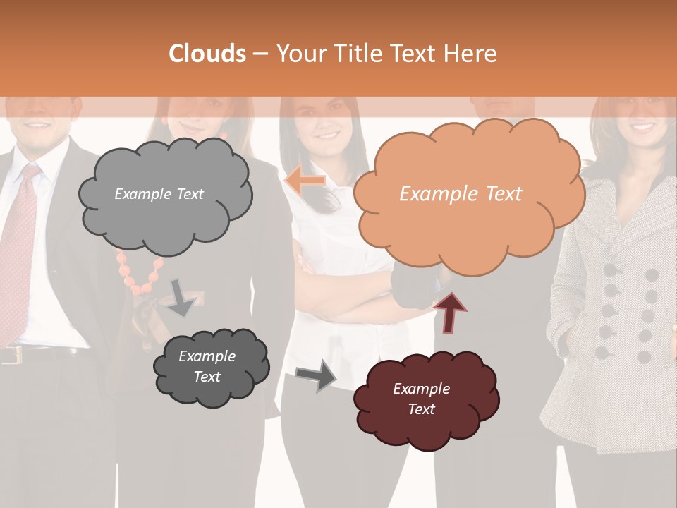 A Group Of People Standing Next To Each Other PowerPoint Template