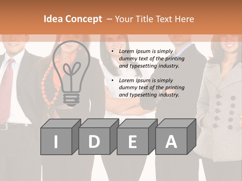 A Group Of People Standing Next To Each Other PowerPoint Template