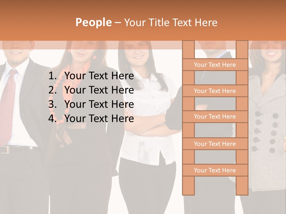 A Group Of People Standing Next To Each Other PowerPoint Template