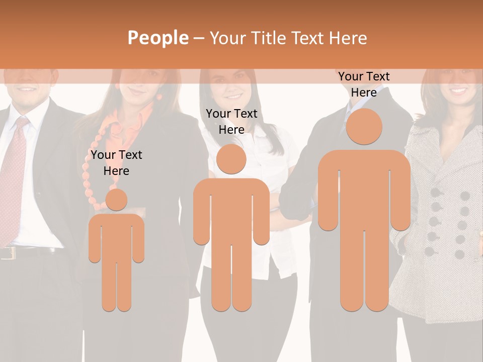 A Group Of People Standing Next To Each Other PowerPoint Template